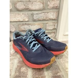 Brooks Womens 10.5 B Catamount Running Shoes Red Purple Trail Hiking Sneaker